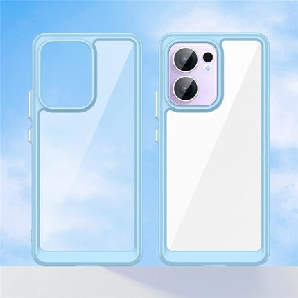 For Oppo Reno13 F 5G Case TPU + Acrylic Protective Clear Phone Cover