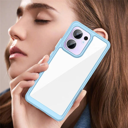 For Oppo Reno13 F 5G Case TPU + Acrylic Protective Clear Phone Cover