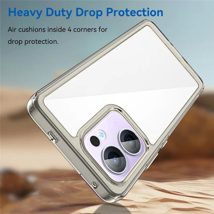 For Oppo Reno13 F 5G Case TPU + Acrylic Protective Clear Phone Cover
