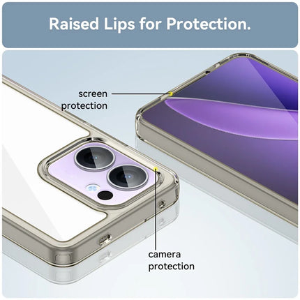 For Oppo Reno13 F 5G Case TPU + Acrylic Protective Clear Phone Cover
