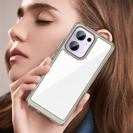 For Oppo Reno13 F 5G Case TPU + Acrylic Protective Clear Phone Cover