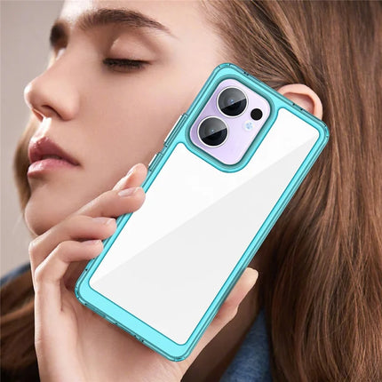 For Oppo Reno13 F 5G Case TPU + Acrylic Protective Clear Phone Cover