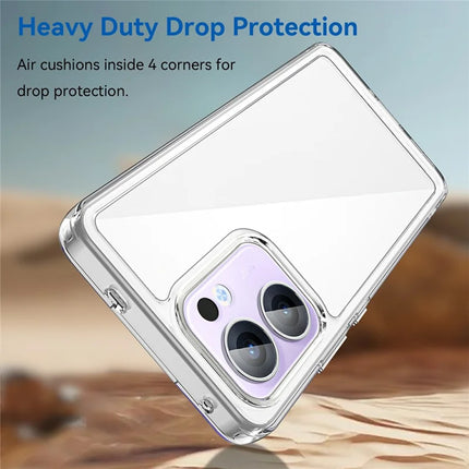 For Oppo Reno13 F 5G Case TPU + Acrylic Protective Clear Phone Cover