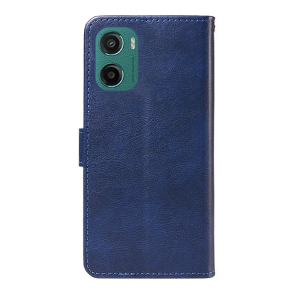 For Motorola Moto G05 4G Case Solid Color Leather Mobile Cover Wallet Stand with Strap