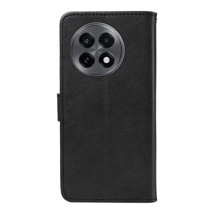 For OnePlus 13R 5G Case Solid Color Leather Mobile Cover Wallet Stand with Strap