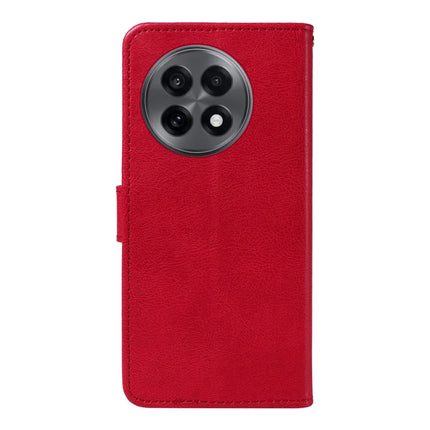 For OnePlus 13R 5G Case Solid Color Leather Mobile Cover Wallet Stand with Strap