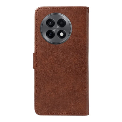 For OnePlus 13R 5G Case Solid Color Leather Mobile Cover Wallet Stand with Strap