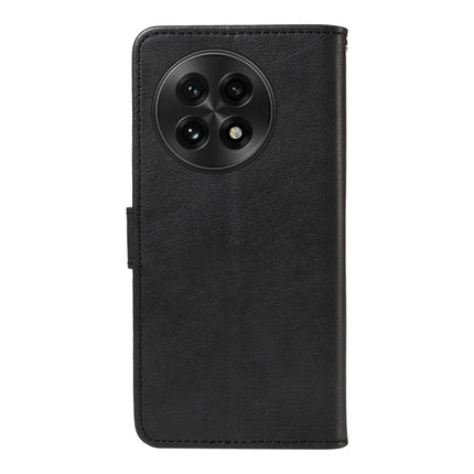 For OnePlus 13 Case Solid Color Leather Mobile Cover Wallet Stand with Strap