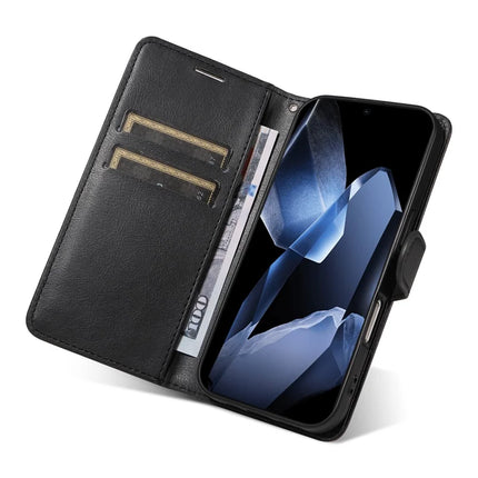 For OnePlus 13 Case Solid Color Leather Mobile Cover Wallet Stand with Strap