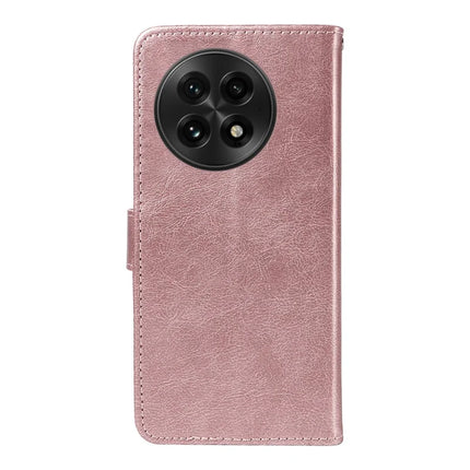 For OnePlus 13 Case Solid Color Leather Mobile Cover Wallet Stand with Strap