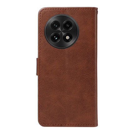 For OnePlus 13 Case Solid Color Leather Mobile Cover Wallet Stand with Strap