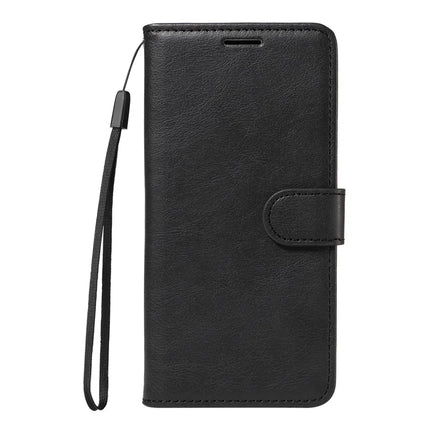 For Realme C75 Case Solid Color Leather Mobile Cover Wallet Stand with Strap