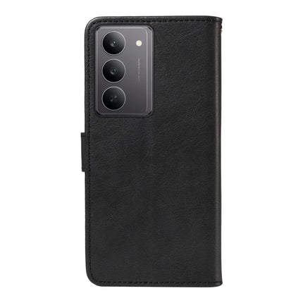 For Realme C75 Case Solid Color Leather Mobile Cover Wallet Stand with Strap