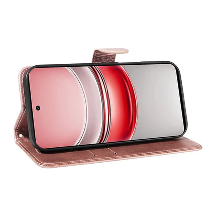 For Realme C75 Case Solid Color Leather Mobile Cover Wallet Stand with Strap
