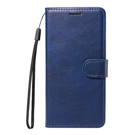 For Realme C75 Case Solid Color Leather Mobile Cover Wallet Stand with Strap