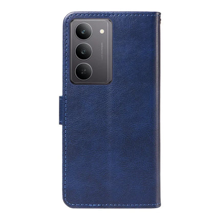 For Realme C75 Case Solid Color Leather Mobile Cover Wallet Stand with Strap