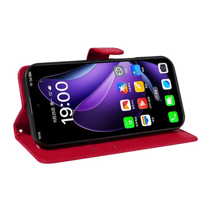 For Oppo Reno13 5G (Global) Case Solid Color Leather Mobile Cover Wallet Stand with Strap
