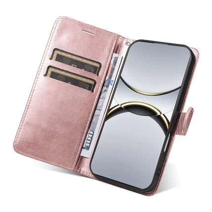 For Oppo Find X8 Pro 5G Case Solid Color Leather Mobile Cover Wallet Stand with Strap