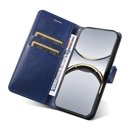 For Oppo Find X8 Pro 5G Case Solid Color Leather Mobile Cover Wallet Stand with Strap