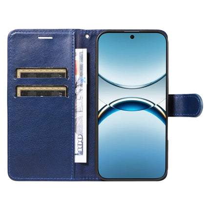 For Oppo Find X8 5G Case Solid Color Leather Mobile Cover Wallet Stand with Strap
