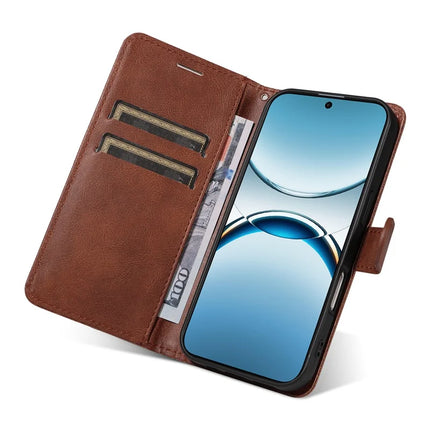 For Oppo Find X8 5G Case Solid Color Leather Mobile Cover Wallet Stand with Strap