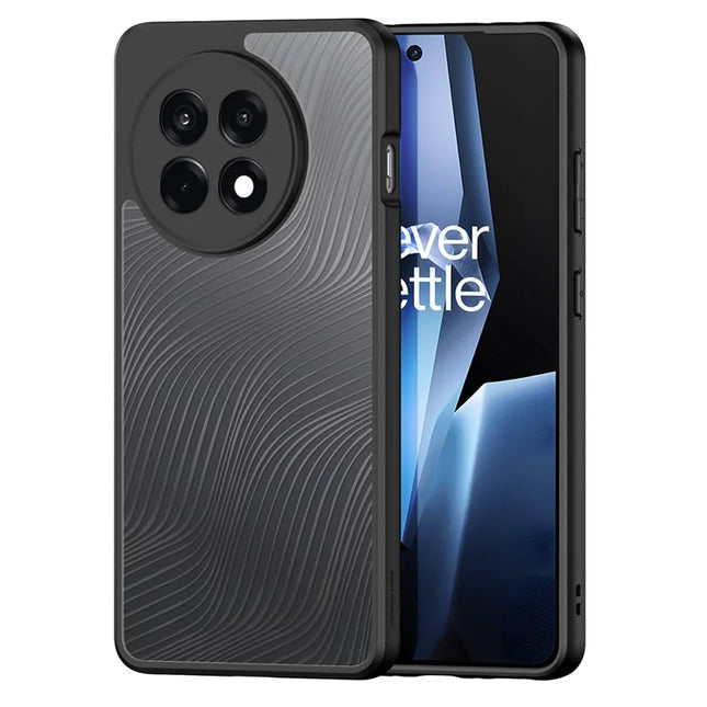 For OnePlus Ace 5 Pro 5G / OnePlus 13R 5G / OnePlus Ace 5 5G Case DUX DUCIS Aimo Series TPU+PC Matte Drop-proof Phone Cover (REACH Certification) - Black