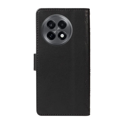 For OnePlus 13R 5G Wallet Case Rhombus Leather Phone Cover with Strap