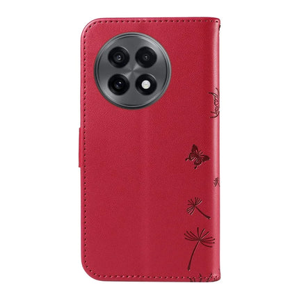 For OnePlus 13R 5G Leather Wallet Case with Strap Dandelion Imprint Phone Stand Cover