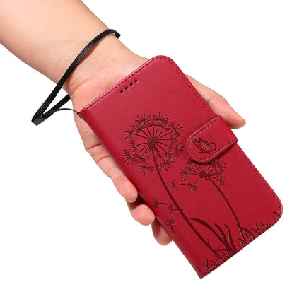 For OnePlus 13R 5G Leather Wallet Case with Strap Dandelion Imprint Phone Stand Cover