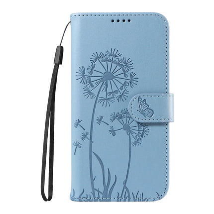For OnePlus 13R 5G Leather Wallet Case with Strap Dandelion Imprint Phone Stand Cover