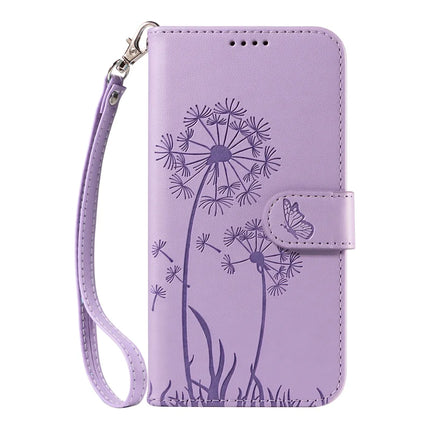 For OnePlus 13R 5G Leather Wallet Case with Strap Dandelion Imprint Phone Stand Cover