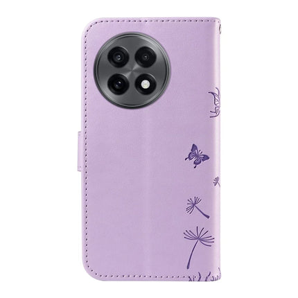 For OnePlus 13R 5G Leather Wallet Case with Strap Dandelion Imprint Phone Stand Cover