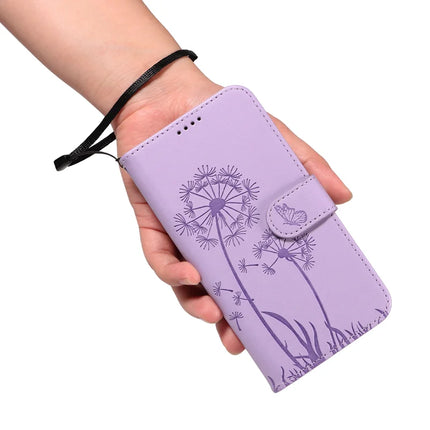For OnePlus 13R 5G Leather Wallet Case with Strap Dandelion Imprint Phone Stand Cover