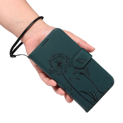 For OnePlus 13R 5G Leather Wallet Case with Strap Dandelion Imprint Phone Stand Cover