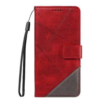 For OnePlus 13R 5G Leather Case Geometric Line Design Wallet Phone Cover with Wrist Strap