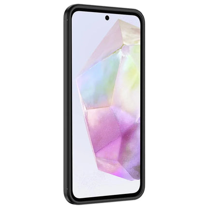 For Samsung Galaxy A26 5G Case Litchi Texture TPU Flexible Phone Cover, Black