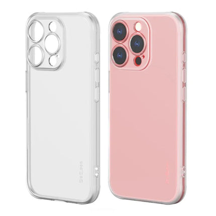 Q.COO For iPhone 16 Pro Max Case Drop Protection TPU Protective Phone Back Cover - Transparent