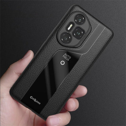 Q.COO For Honor 300 Pro Case Shockproof PU + TPU + Acrylic Phone Cover
