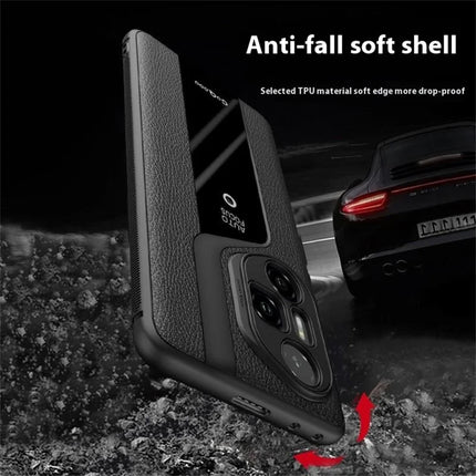 Q.COO For Honor 300 Pro Case Shockproof PU + TPU + Acrylic Phone Cover