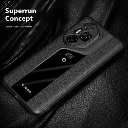 Q.COO For Honor 300 Pro Case Shockproof PU + TPU + Acrylic Phone Cover