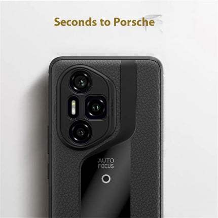 Q.COO For Honor 300 Pro Case Shockproof PU + TPU + Acrylic Phone Cover