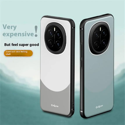 Q.COO For Honor Magic7 5G TPU Case Contrast Color Skin-Touch Phone Cover
