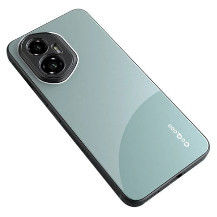 Q.COO For Honor 300 TPU Case Contrast Color Skin-Touch Phone Cover - Cyan