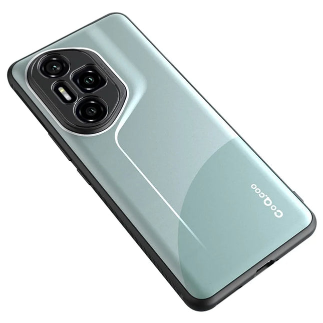 Q.COO For Honor 300 Pro TPU Case Contrast Color Skin-Touch Phone Cover - Cyan
