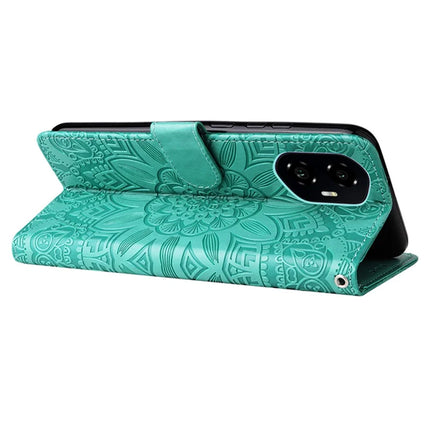 For Honor 300 Case Sunflower Imprint Leather Wallet Phone Cover