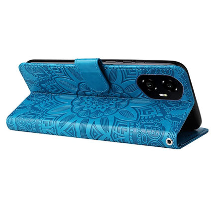 For Honor 300 Case Sunflower Imprint Leather Wallet Phone Cover