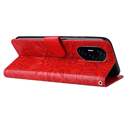 For Honor 300 Pro / 300 Ultra Case Sunflower Imprint Leather Wallet Phone Cover