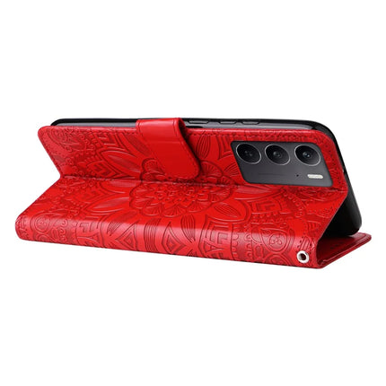 For Realme C75 / 14x 5G Case Sunflower Imprint Leather Wallet Phone Cover