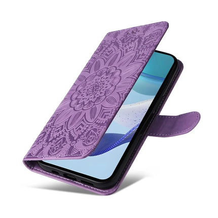 For Realme C75 / 14x 5G Case Sunflower Imprint Leather Wallet Phone Cover