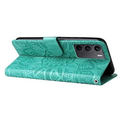 For Realme C75 / 14x 5G Case Sunflower Imprint Leather Wallet Phone Cover